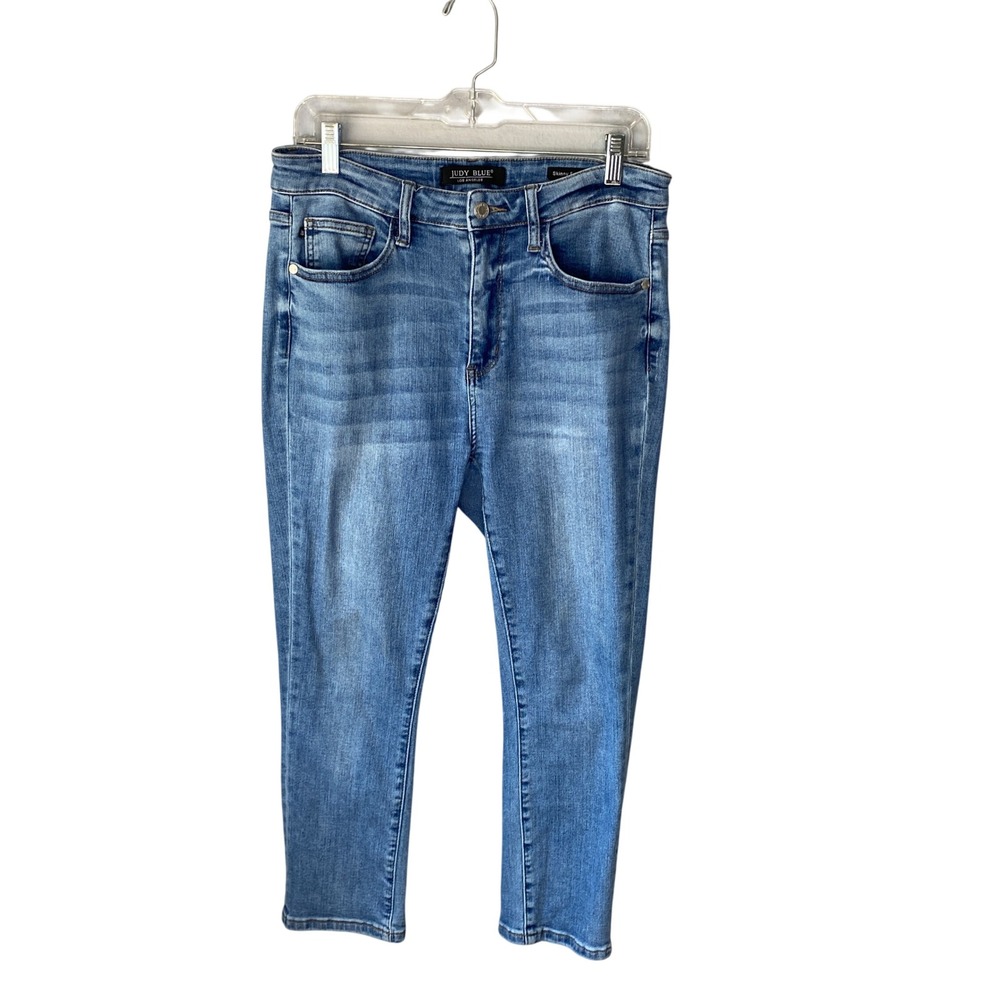 Judy Blue‎ Skinny Fit Capri Jeans Medium Wash High Rise JB78101 Size 11/30